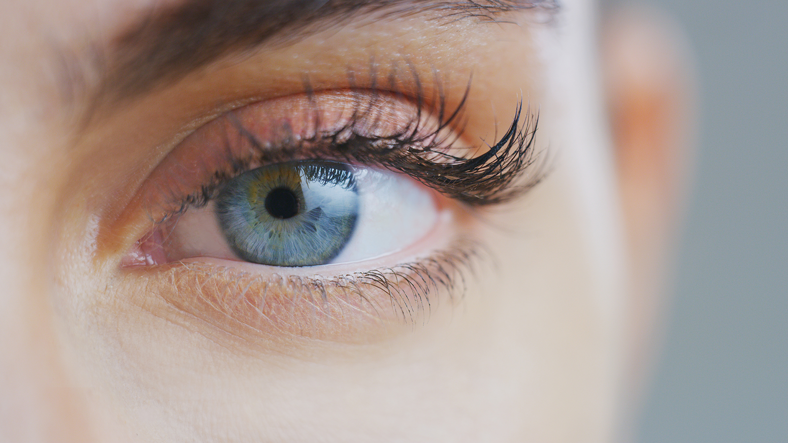 close up of an eye illustrating cataracts