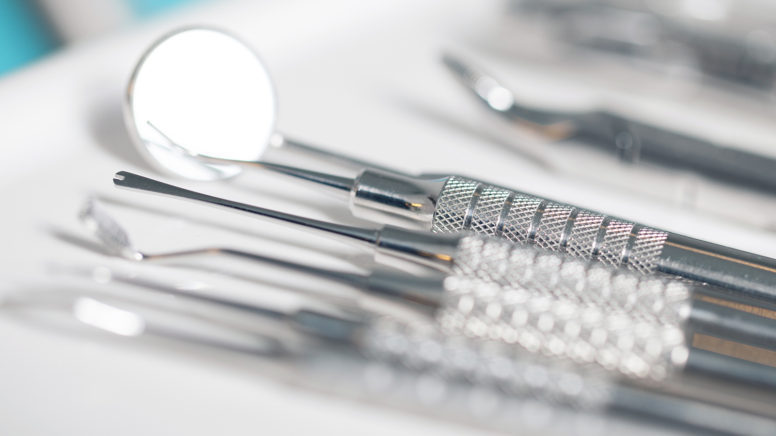 close up on dentist's tools to represent dental phobia
