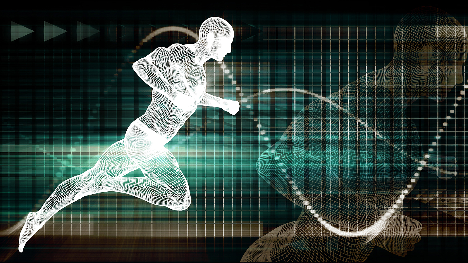 graphics analyising an athlete to help prevent sports injuries