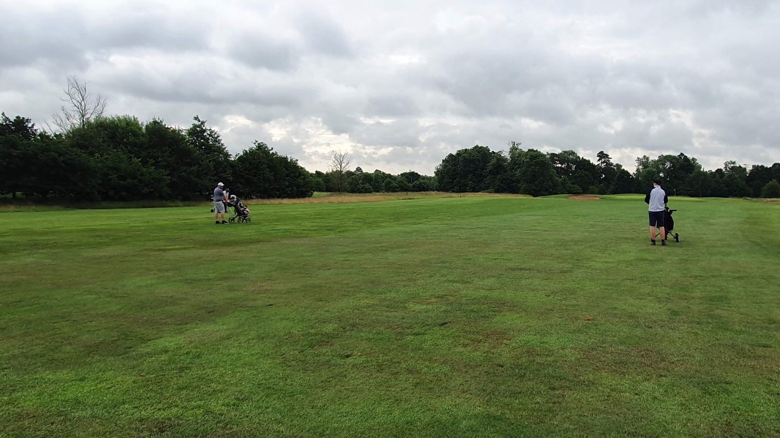 Paul Jenkins and his friend playing golf