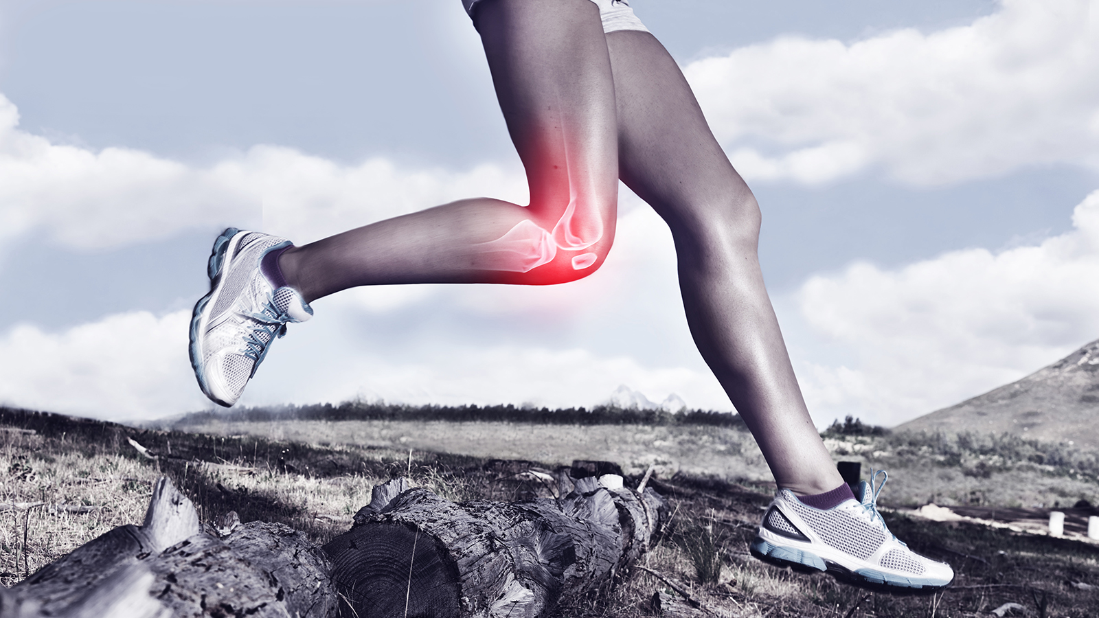 runner with a knee injury