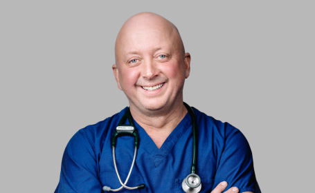 Portrait of Dr Eric Holroyd , Consultant Cardiologist