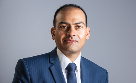 Portrait of Mr Nishal Patel , Consultant Ophthalmologist