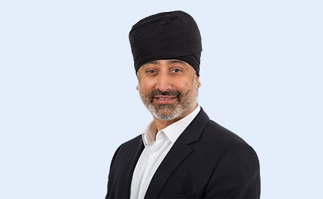 Portrait of Professor Bhupinder Singh Mann , Consultant Orthopaedic Surgeon