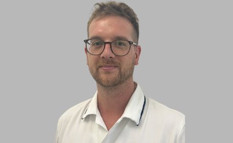 Portrait of Mr Jimmy Roberts , Physiotherapist