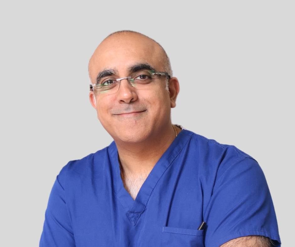 Portrait of Professor Sandip Hindocha , Consultant Plastic, Reconstructive, Cosmetic, Laser & Hand Surgeon
