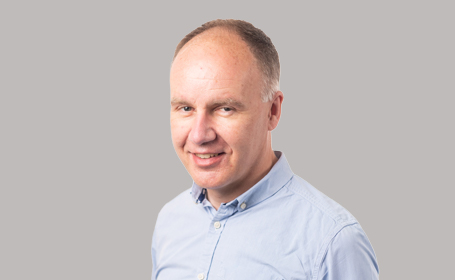 Portrait of Dr Paul Sherwood , Consultant Gastroenterologist