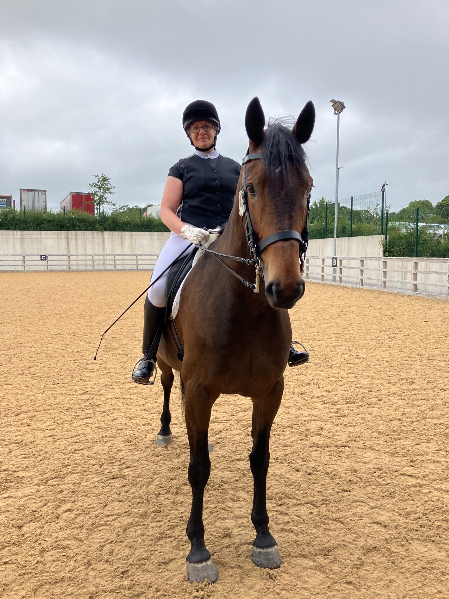 Hip Patient, Fiona, on a horse