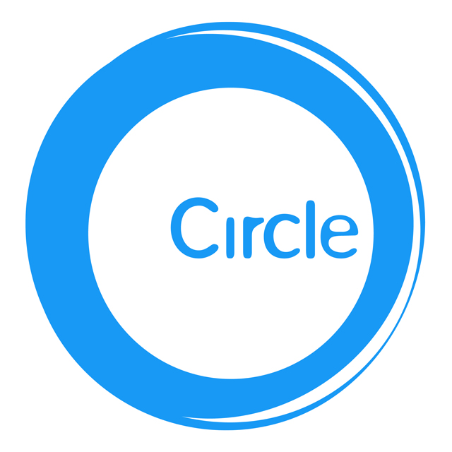 Circle logo square