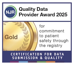 National Joint Registry (NJR) gold award