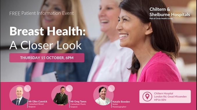 FREE Breast Health Event at Chiltern Hospital