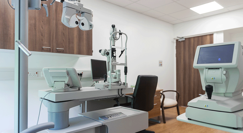eye care scotland consultation room