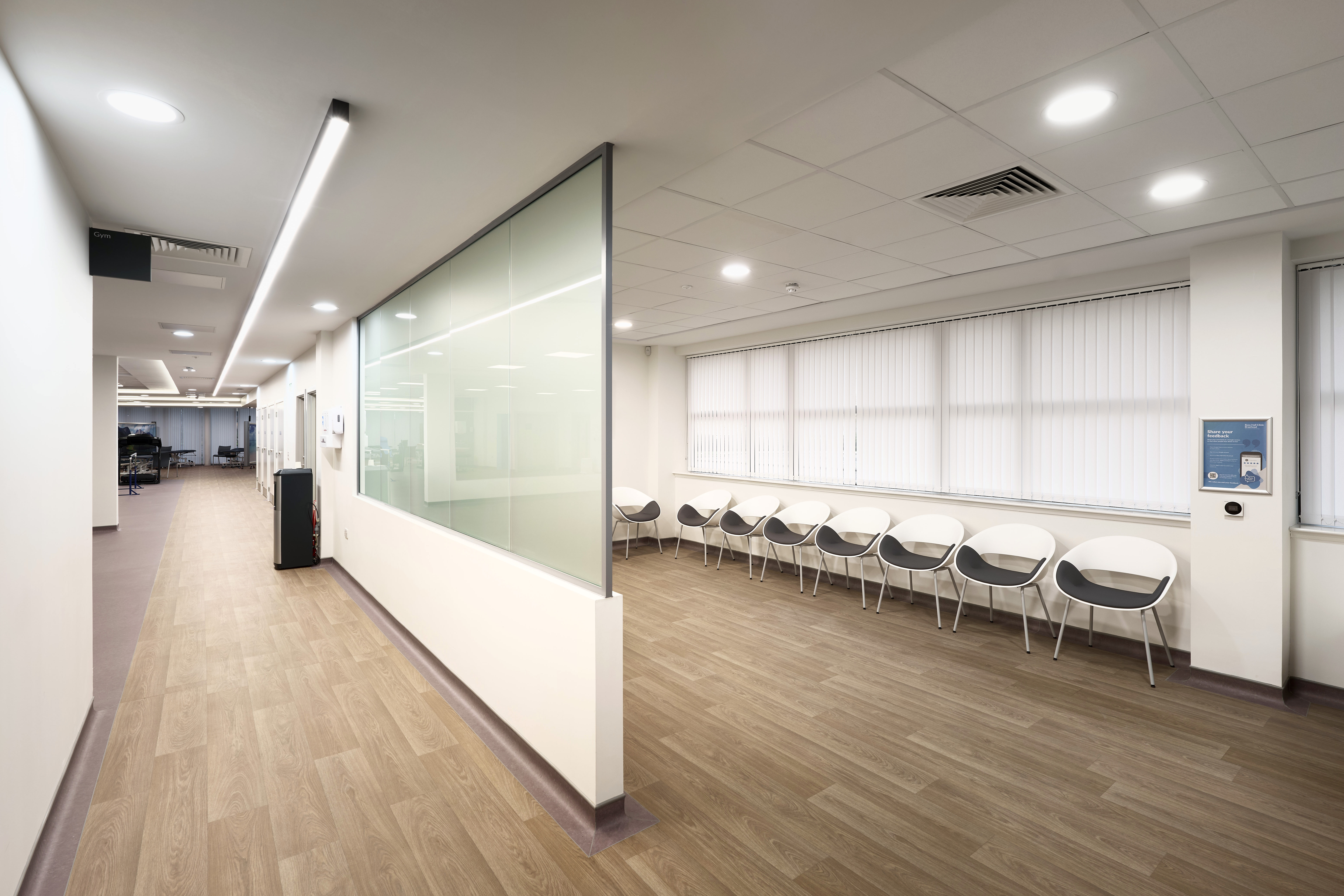 Ross Hall Physiotherapy interior chairs