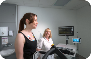 patient undergoing tests