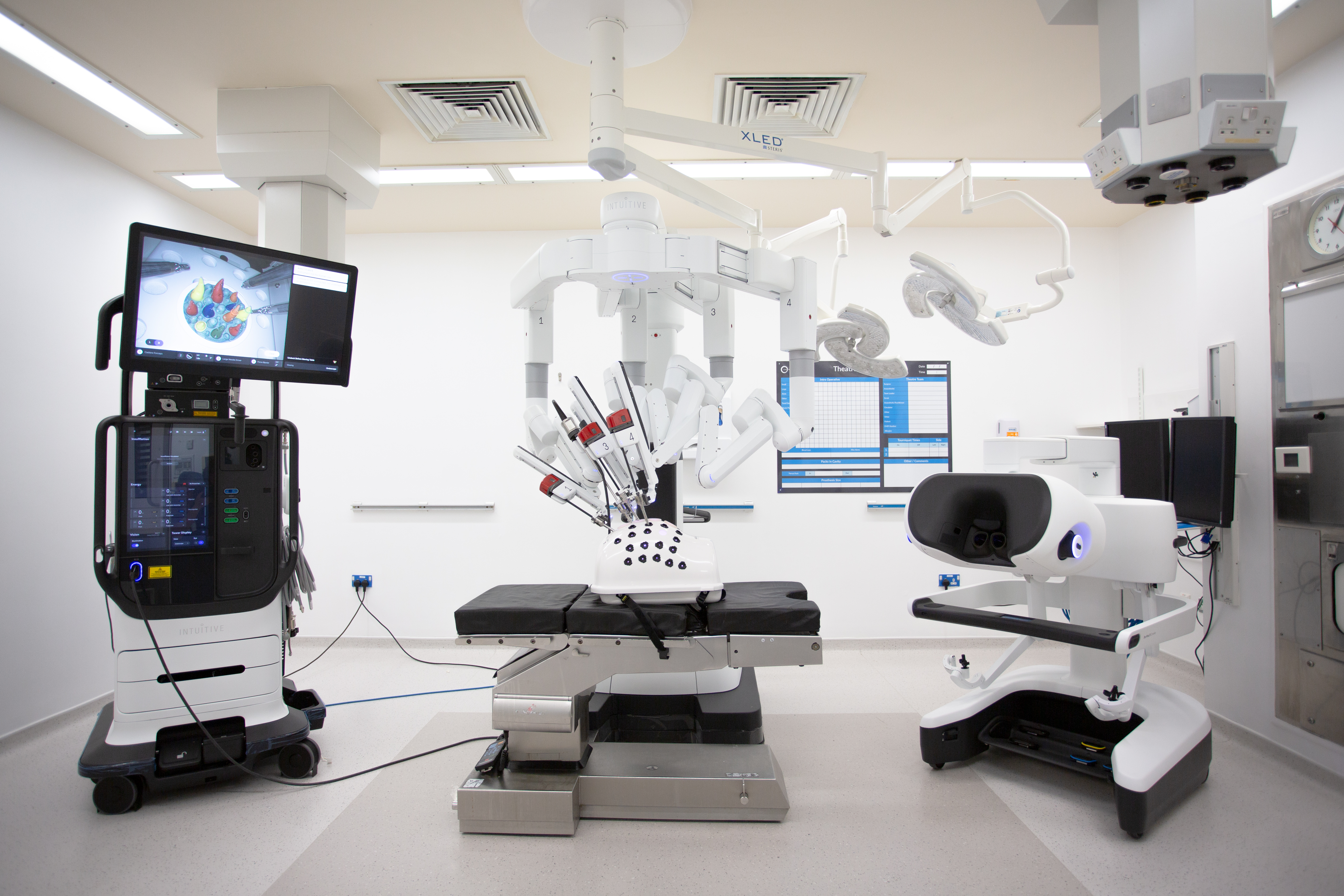 da Vinci 5 system in operating theatre at The Clementine Churchill Hospital