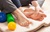 Man-doing-flatfoot-correction-massage-at-home