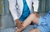 Knee-replacement-patient-showing-doctor-knee