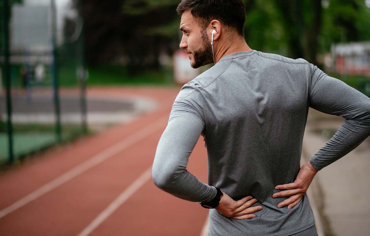 Runner needs physiotherapy for back pain and sciatica to alleviate his discomfort