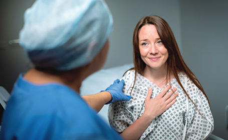Woman and nurse - gynaecology