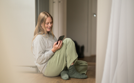 Woman on her phone